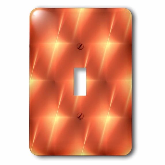 3dRose, Fractal with vibrant orange color in the shape of a star., single toggle switch