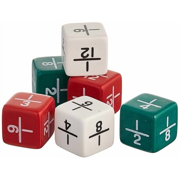 Fraction Dice 6 Piece Set