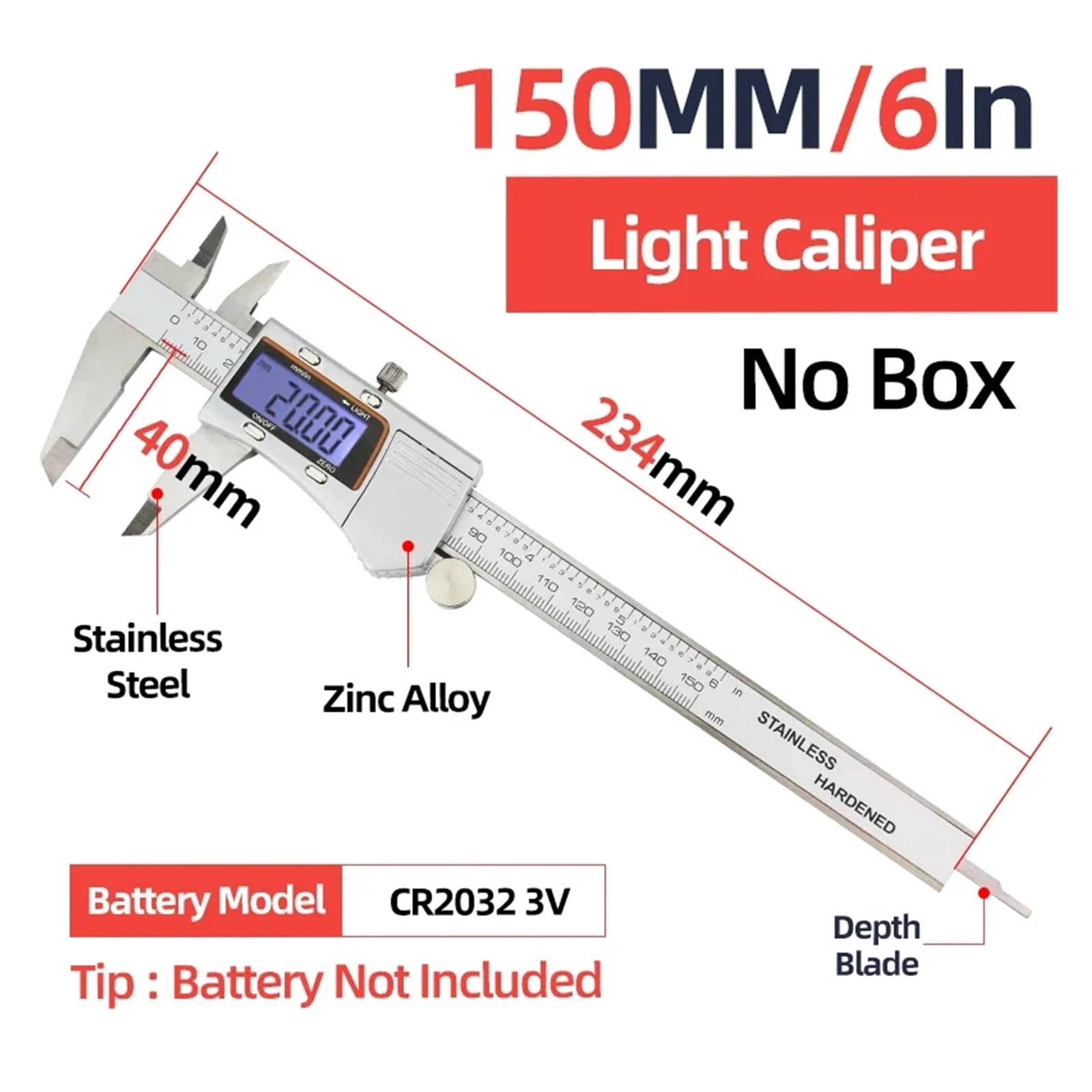 Fraction Metal Caliper Digital Pachymeter Vernier Calipers Measuring ...