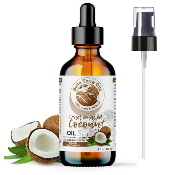 Fractionated Coconut Oil 100% Pure Skin Hair Massage Moisturizer Carrier Oil
