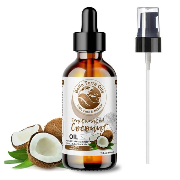 Fractionated Coconut Oil 100% Pure Skin Hair Massage Moisturizer Carrier Oil