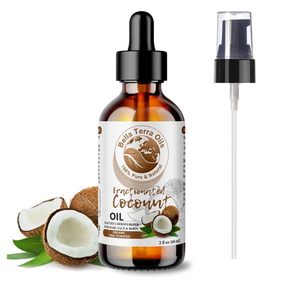 Fractionated Coconut Oil 100% Pure Skin Hair Massage Moisturizer Carrier Oil
