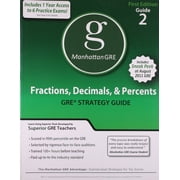 Fractions, Decimals, Percents GRE Preparation Guide Paperback by Manhattan GRE