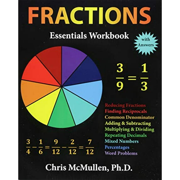 Pre-Owned Fractions Essentials Workbook with Answers (Paperback) by Chris McMullen