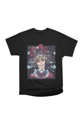 Fractured Reflections in Burgundy T-Shirt Tee Gift For Him Merch For Her Apparel For Frien