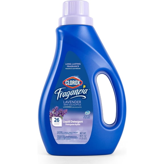 Fraganzia Liquid Laundry Detergent in Lavendar Scent - HE Compatible for All Front and Top Load Washing Machines, High Efficiency Laundry Detergent Compatible, 40 Fl Oz