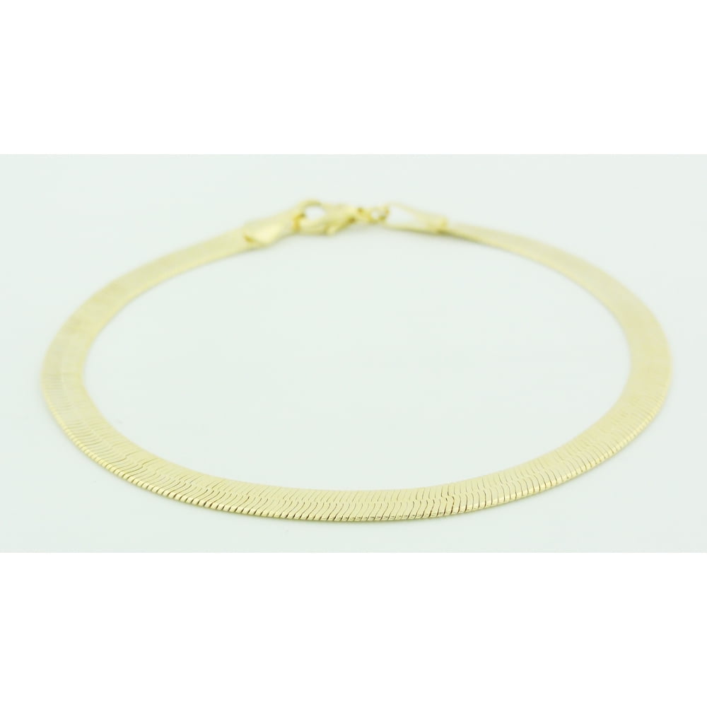 YTTAL 14k Gold Herringbone 7.5 Inch Bracelet