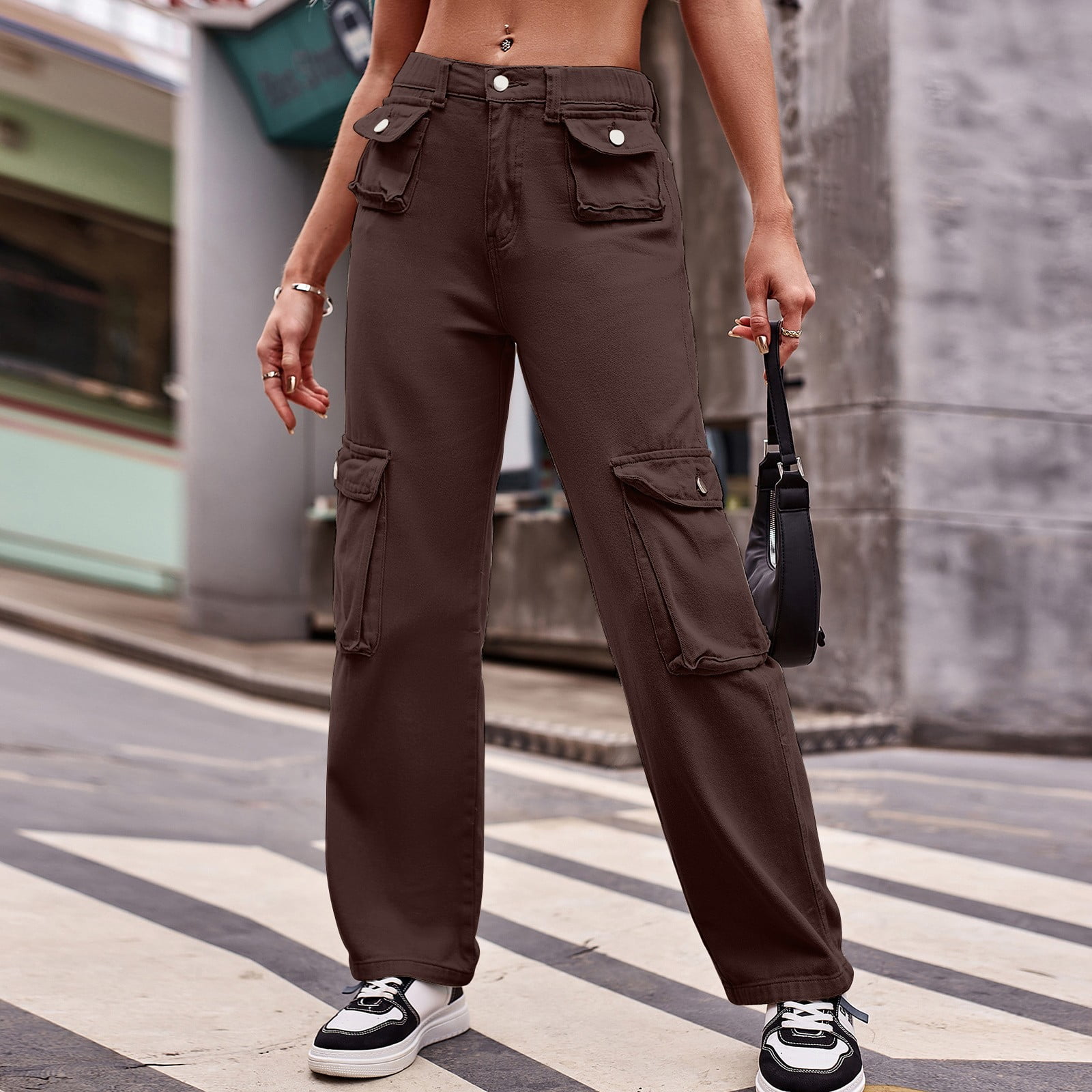 Women's multi pocket cargo pants sale