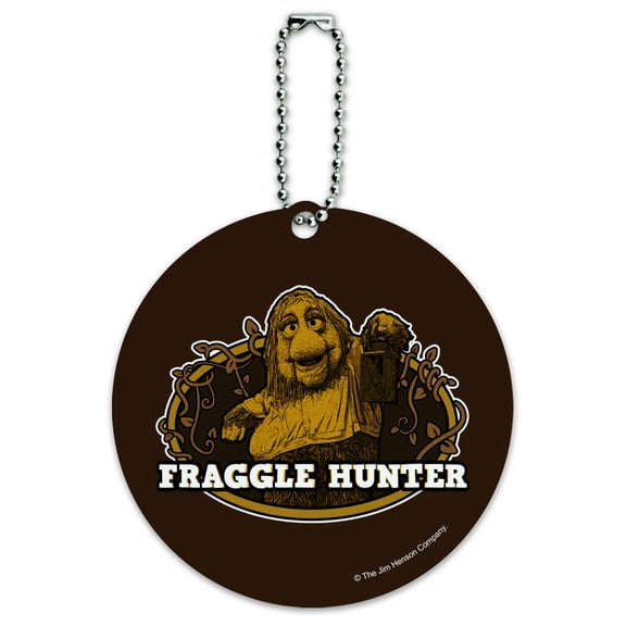 Fraggle Hunter Junior Gorg Fraggle Rock Round Luggage ID Tag Card Suitcase Carry-On