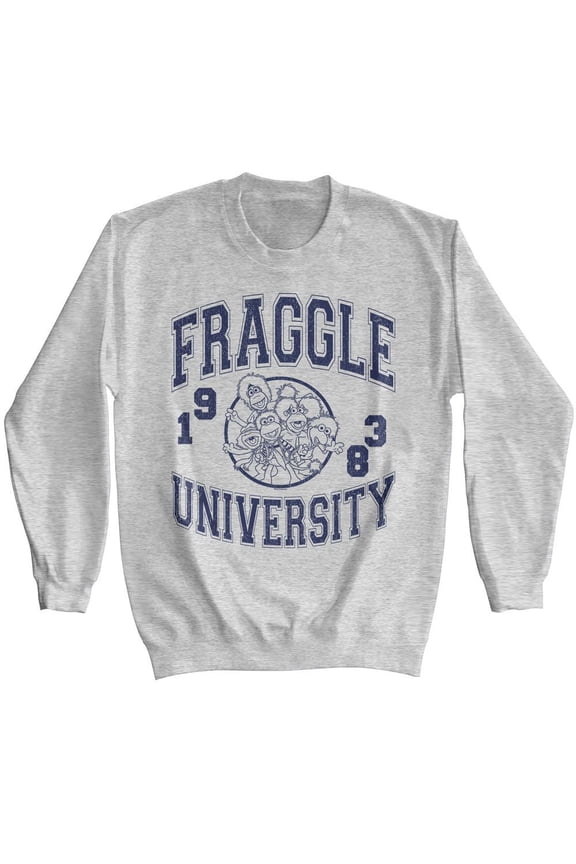 Fraggle Rock Athletic Sport Gray Sweatshirt
