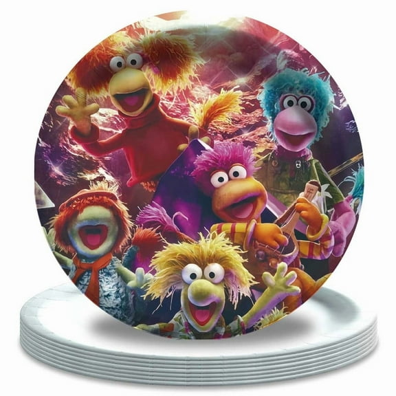 Fraggle Rock Paper Plates Birthday Decorations Party Supplies Tableware Disposable Dinnerware