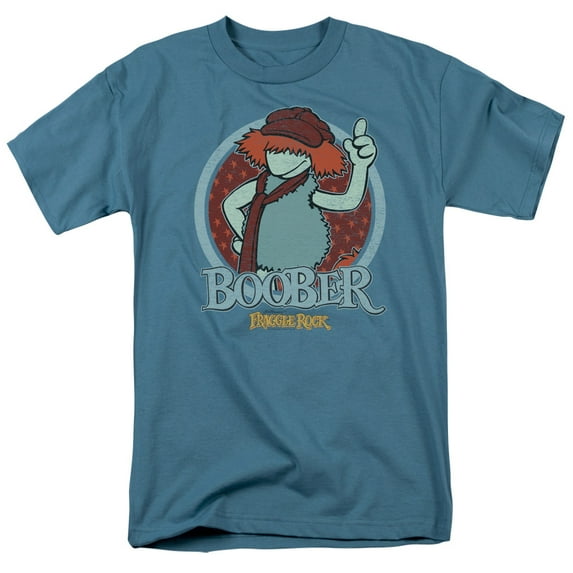 Fraggle Rock Boober Circle S/S Adult 18/1 T-Shirt Slate