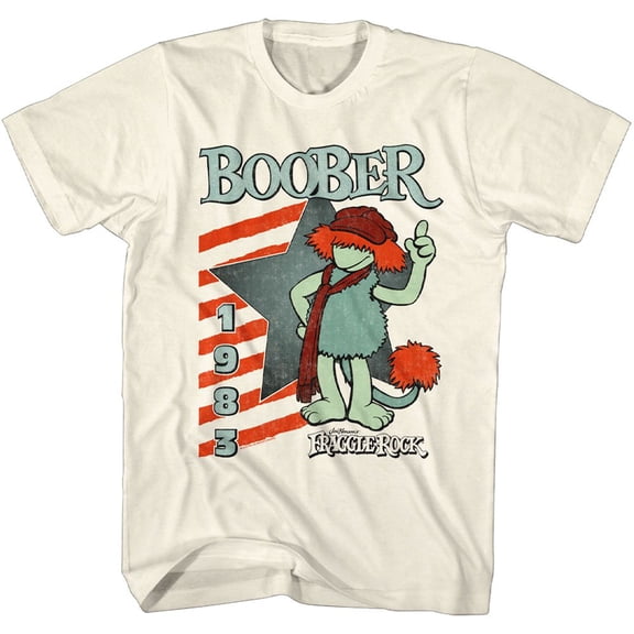 Fraggle Rock Boober Star Natural Adult T-Shirt 4Xl