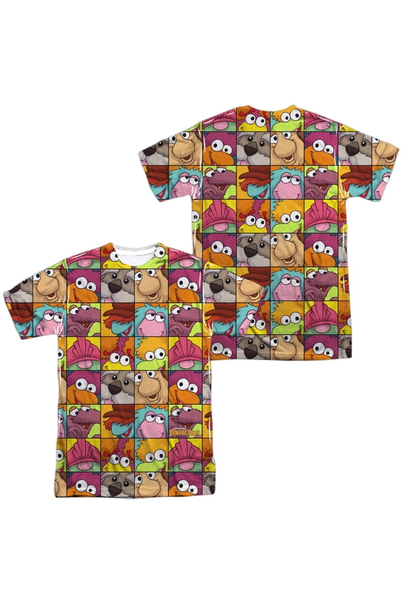 Fraggle Rock - Character Squares (Front/Back Print) - Short Sleeve Shirt - Medium