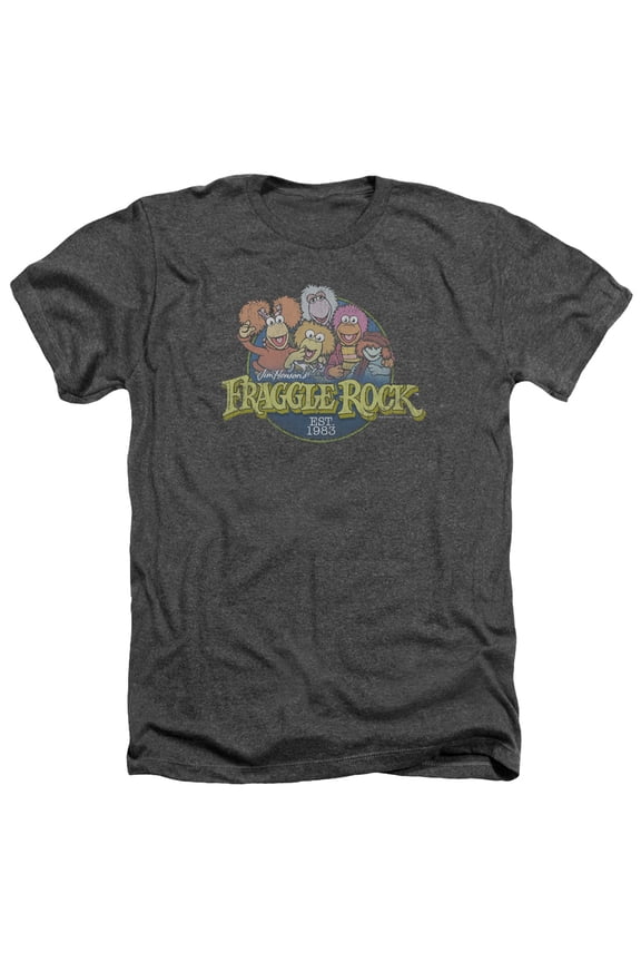 Fraggle Rock - Circle Logo - Heather Short Sleeve Shirt - Large