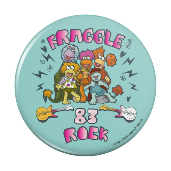 Fraggle Rock Established 1983 Gobo Red Wembley Mokey Boober Kitchen Refrigerator Locker Button Magnet