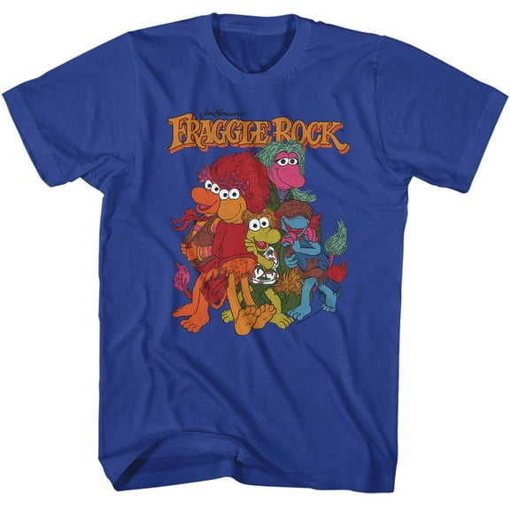 Fraggle Rock Friends Group Royal Adult T-Shirt