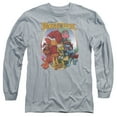 thumbnail image 1 of Fraggle Rock Group Hug Long Sleeve Adult 18/1 T-Shirt Athletic Heather, 1 of 1