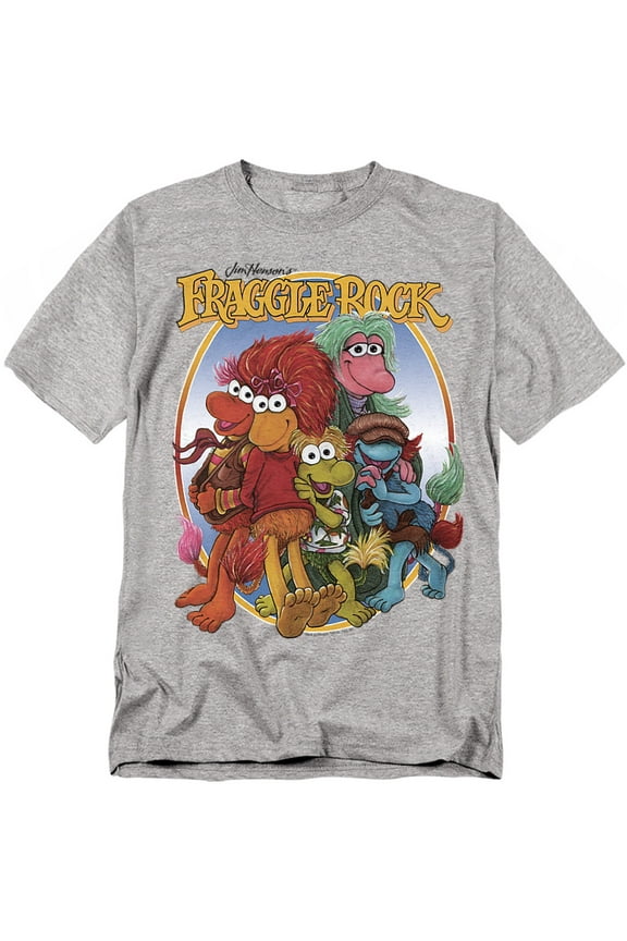 Fraggle Rock T-Shirt Group Hug Unisex Graphic Tee For Men & Women Athletic Heather 