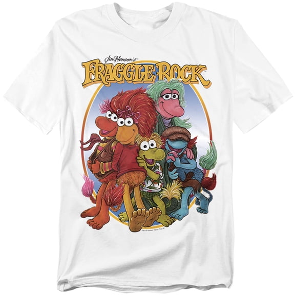 Fraggle Rock T-Shirt Group Hug Unisex Graphic Tee For Men & Women White 
