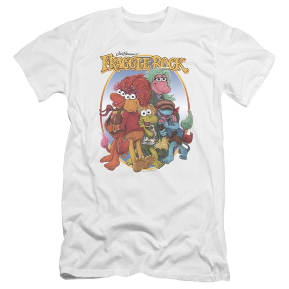 Fraggle Rock - Group Hug - Premium Slim Fit Short Sleeve Shirt - Large