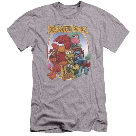 Fraggle Rock - Group Hug - Premium Slim Fit Short Sleeve Shirt - Medium