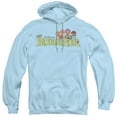 thumbnail image 1 of Fraggle Rock Leaf Logo Adult Pullover Hoodie Sweatshirt Light Blue, 1 of 1