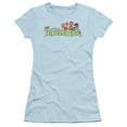 thumbnail image 1 of Fraggle Rock Leaf Logo S/S Junior Women's T-Shirt Sheer Light Blue, 1 of 1