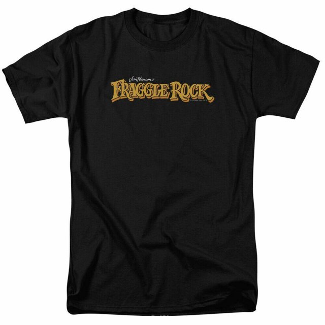 Fraggle Rock Logo T Shirt Mens Licensed Classic TV Show Black