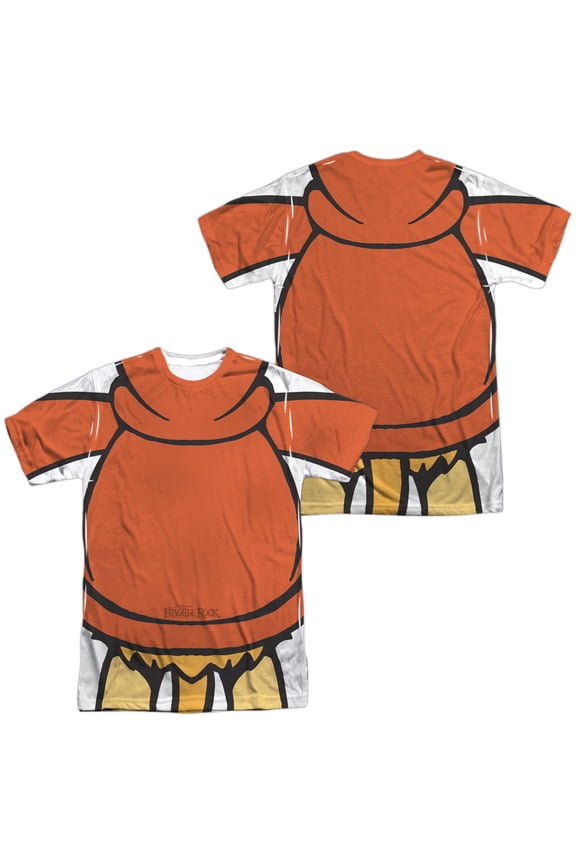 Fraggle Rock Red Uniform Unisex Adult Sublimated Costume T Shirt (Front/Back), 2X-Large