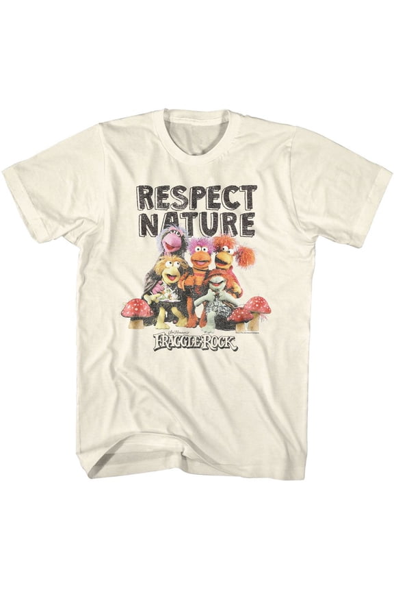 Fraggle Rock Respect Nature Natural Adult T-Shirt M