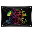 thumbnail image 1 of Fraggle Rock Retro Rainbow Home Business Office Sign, 1 of 4