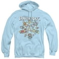 thumbnail image 1 of Fraggle Rock Spinning Gang Adult Pullover Hoodie Sweatshirt Light Blue, 1 of 1