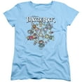 thumbnail image 1 of Fraggle Rock Spinning Gang S/S Women's T-Shirt Light Blue, 1 of 1