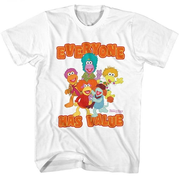 Fraggle Rock Value White Adult T-Shirt