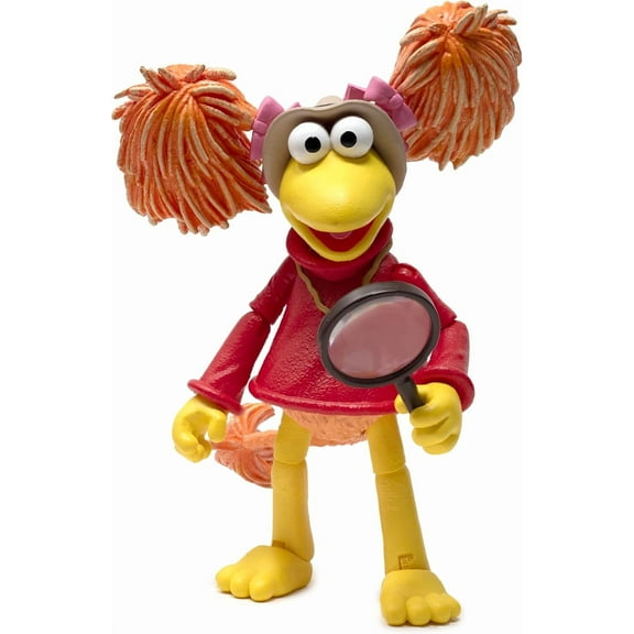 Boss Fight Studio Red, Fraggle Rock Collectible Action Figure – Highly Articulated Figurine - Accessories Including Hat, Magnifying Glass, Whistle, Maracas, Interchangeable Hands & Expression – 1:12