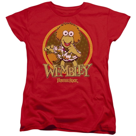 Fraggle Rock Wembley Circle S/S Women's T-Shirt Red