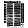 thumbnail image 1 of Fragile Handle With Care Broken Parts Label Box Sticker Set - Black - Gloss Finish - 2.00" Large, 1 of 7