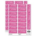 thumbnail image 1 of Fragile Handle With Care Broken Parts Label Box Sticker Set - Hot Pink - Matte Finish - 2.00" Large, 1 of 7