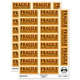 thumbnail image 1 of Fragile Handle With Care Dotted Line Label Box Sticker Set - Orange - Matte Finish - 2.00" Large, 1 of 7