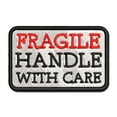 thumbnail image 1 of Fragile Handle with Care Applique Multi-Color Embroidered Hook & Loop Patch - 3 Inch Medium, 1 of 5