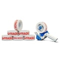 thumbnail image 1 of MMBM Fragile Handle with Care Packing Tape 1.88 Inch x 110 Yards 12 Rolls + 2 Inch Dispenser, 1 of 6