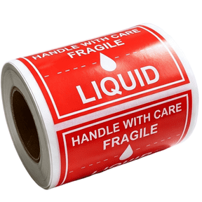 Fragile Liquid Handle with Care Warning Stickers 2*3inch Liquid Shipping Mailing and Packing Warning Labels 300Pcs