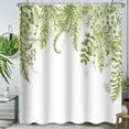 thumbnail image 1 of Fragile Sprout Grass Green Shower Curtain for Bathroom Plant Botanical Eucalyptus Leaf Watercolor Greenery Leaves Floral Bathroom Curtain Waterproof Fabric Shower Curtain Sets 72×72 Inches, 1 of 6