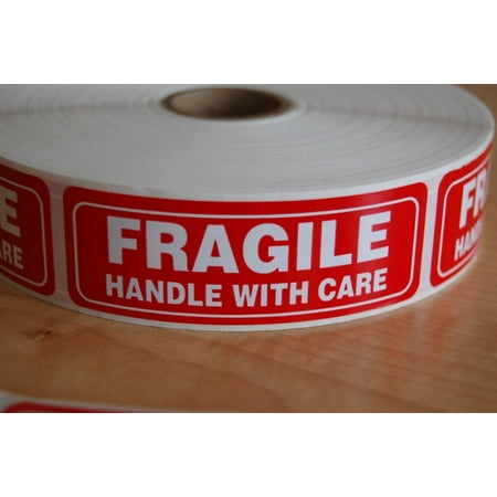 Fragile Sticker Handle with Care Shipping Labels-Self-Adhesive Stickers (1000 (1" x 3"))