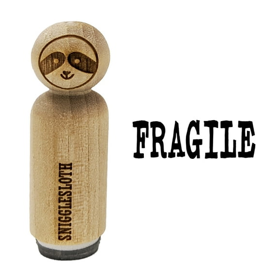 Fragile Text Rubber Stamp for Scrapbooking Crafting Stamping - Mini 1/2 Inch