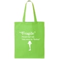 thumbnail image 1 of Fragile That Must Be Italian Cotton Canvas Tote Bag, 1 of 1
