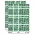 thumbnail image 1 of Fragile Warning Border Label Package Box Sticker Set - Dark Green - Matte Finish - 1.25" Mini, 1 of 7
