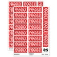 thumbnail image 1 of Fragile Warning Border Label Package Box Sticker Set - Red - Gloss Finish - 2.00" Large, 1 of 7
