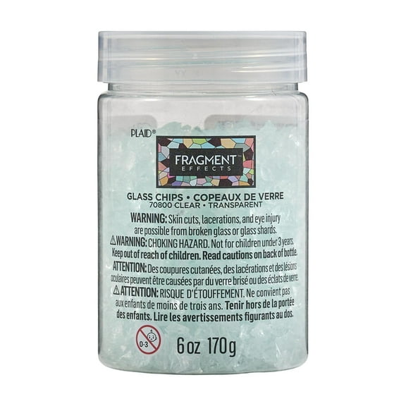 Fragment Effects Glass Chips, Clear, 6 oz
